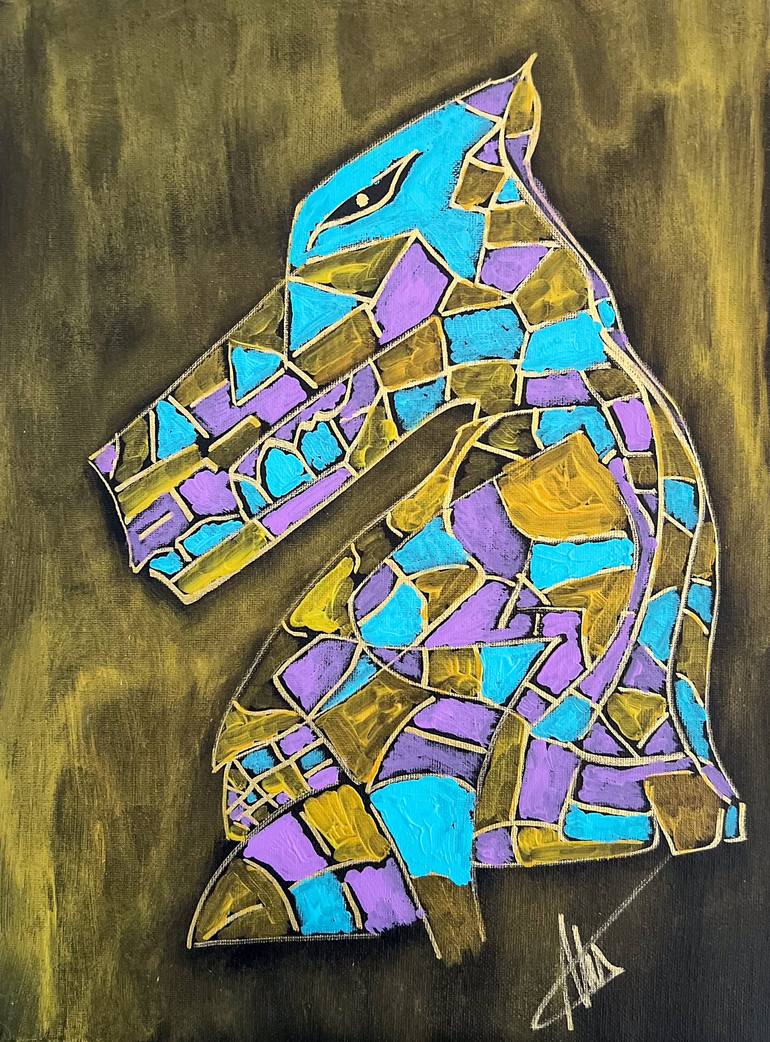 Print of Geometric Animal Paintings by Maksim Gorshkov