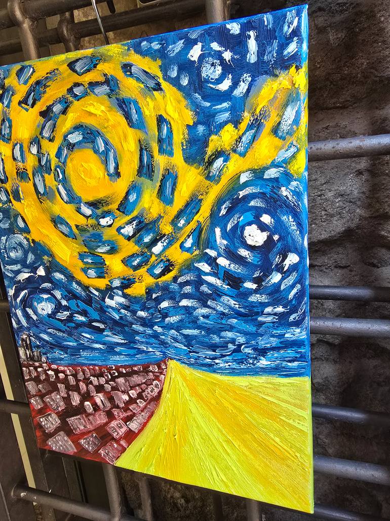 Original Abstract Expressionism Abstract Painting by Maksim Gorshkov