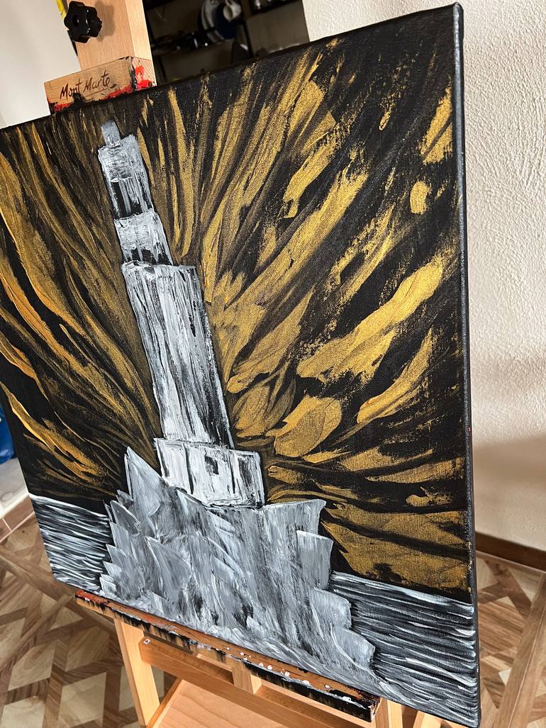 Original Abstract Expressionism Seascape Painting by Maksim Gorshkov