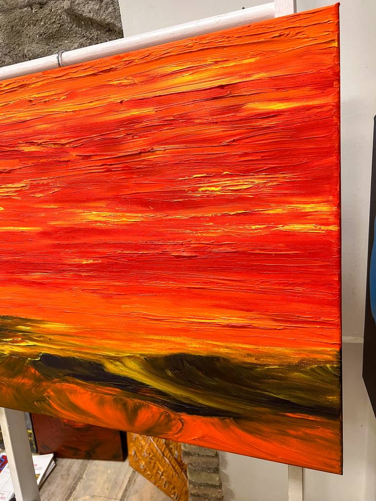 Original Abstract Landscape Painting by Maksim Gorshkov