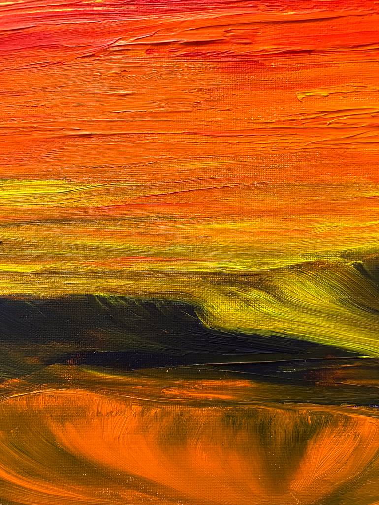 Original Abstract Landscape Painting by Maksim Gorshkov