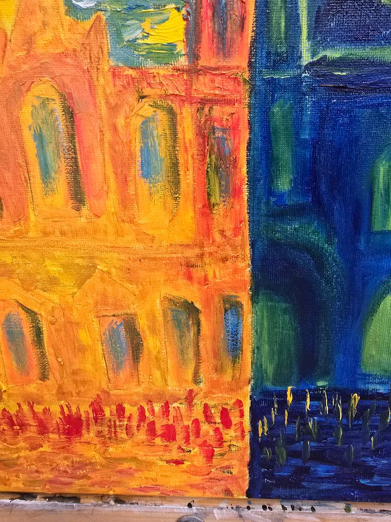 Original Abstract Architecture Painting by Maksim Gorshkov