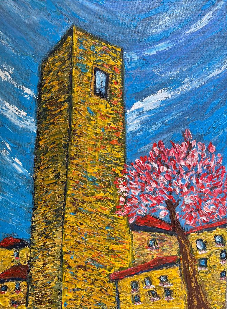 Original Expressionism Architecture Paintings by Maksim Gorshkov