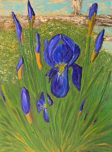 Original Expressionism Floral Painting by Maksim Gorshkov