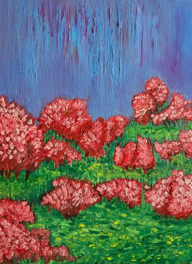 Original Abstract Expressionism Nature Painting by Maksim Gorshkov