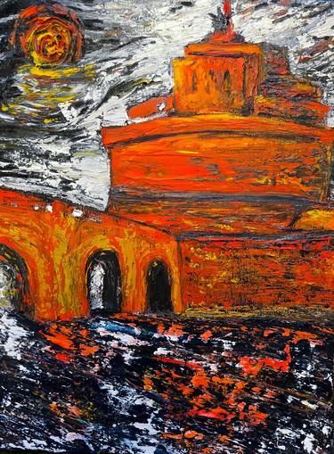 Original Abstract Expressionism Landscape Painting by Maksim Gorshkov