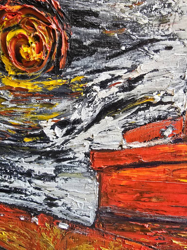 Original Abstract Expressionism Landscape Painting by Maksim Gorshkov