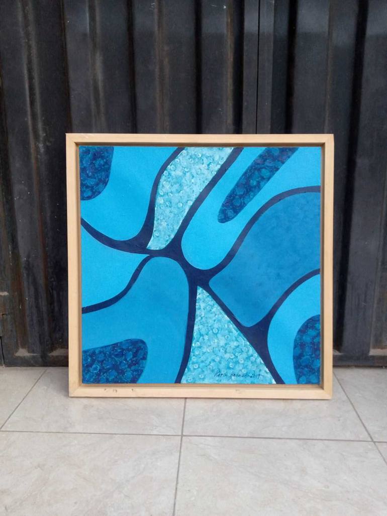 Original Op Art Patterns Painting by Manal Elhariri