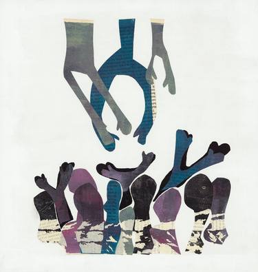 Original Contemporary Home Mixed Media by Nandi Jordan
