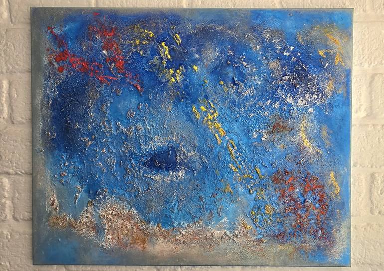 Original Abstract Expressionism Seascape Painting by Maryna Makarova