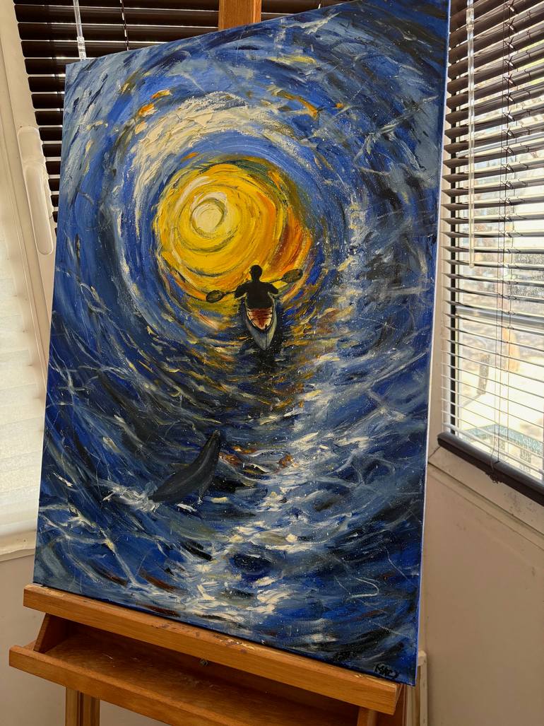 Original Expressionism Seascape Painting by Nicolas De Kerchove