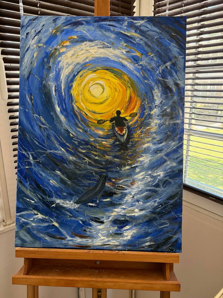 Original Expressionism Seascape Painting by Nicolas De Kerchove