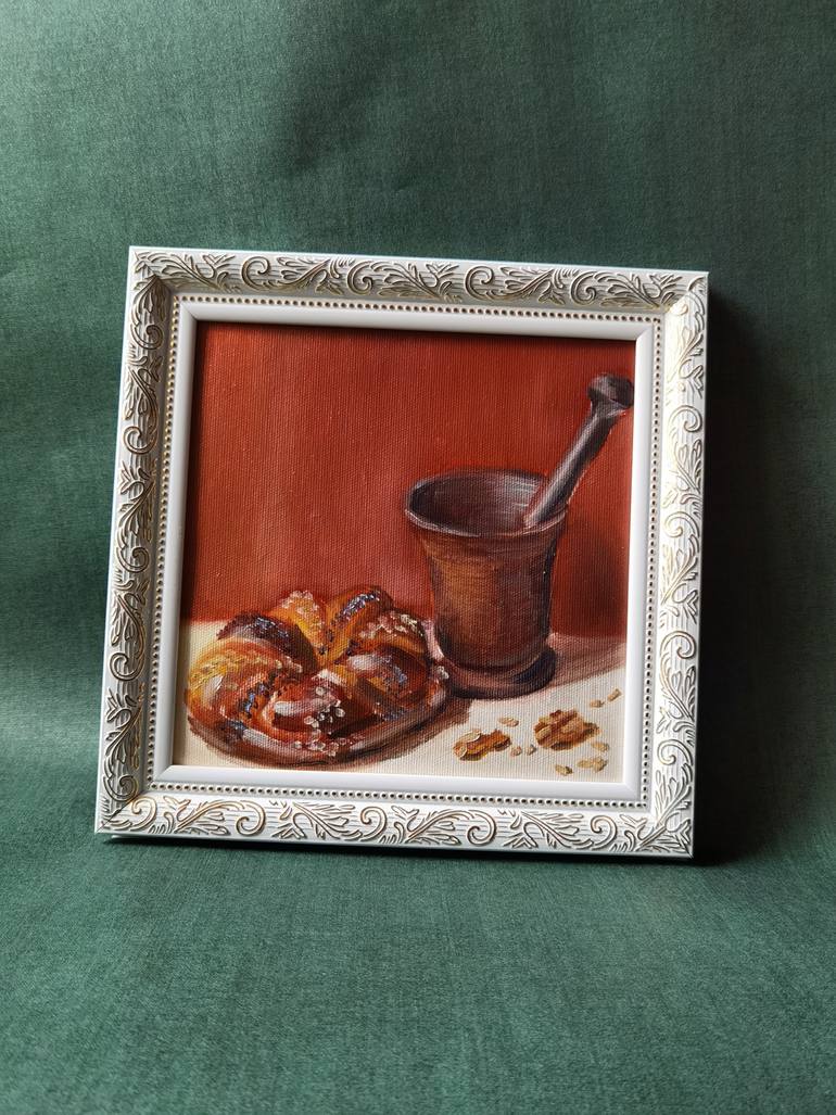 Original Realism Still Life Painting by Mariia Lanevska
