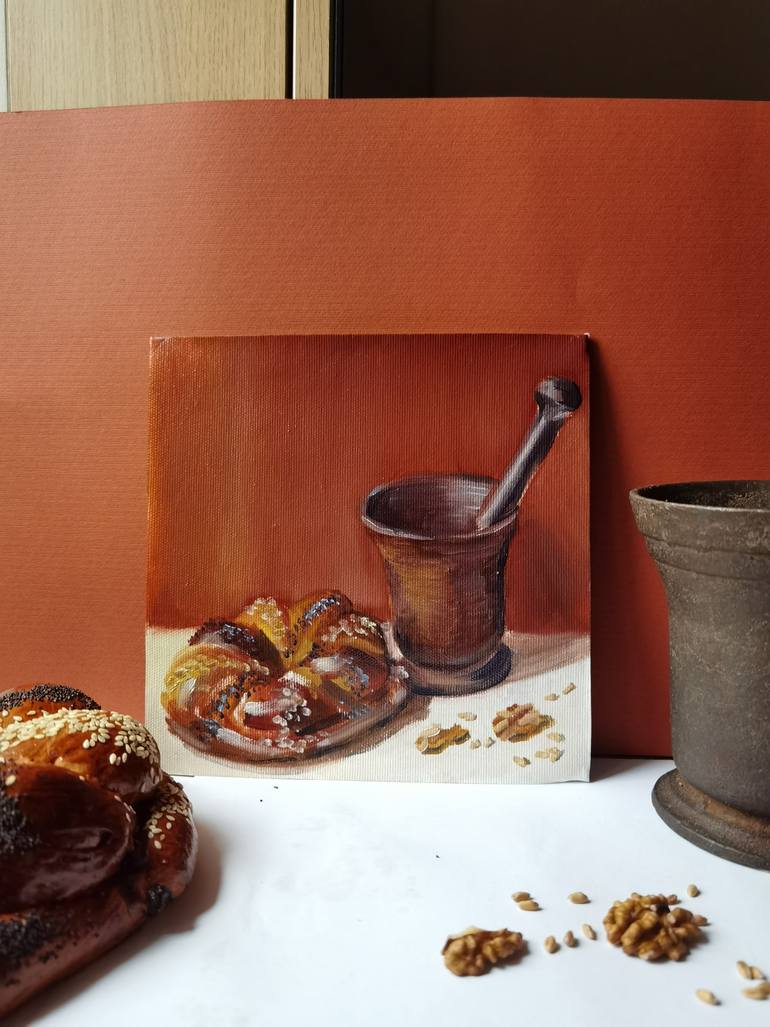 Original Realism Still Life Painting by Mariia Lanevska