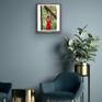 Blue interior with a metallic touch