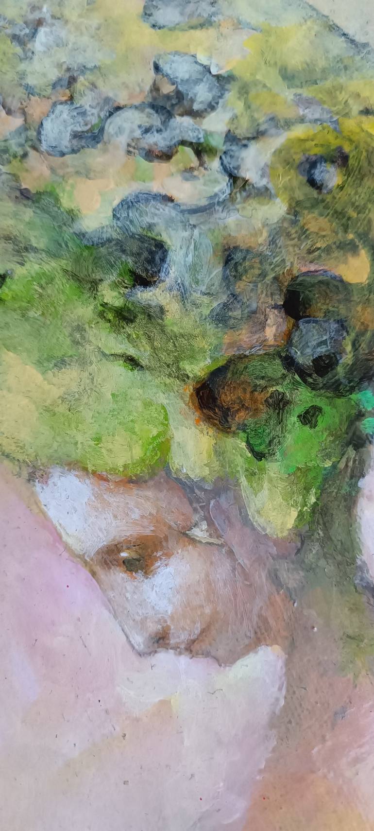 Original Impressionism Women Painting by Plamen Kolev