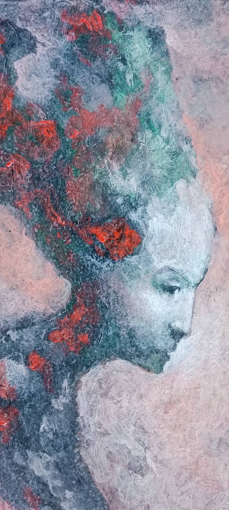 Original Art Nouveau Women Painting by Plamen Kolev