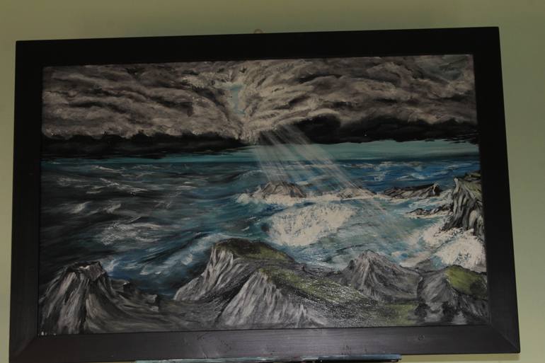 Original Color Field Painting Landscape Painting by Aldo Curcio