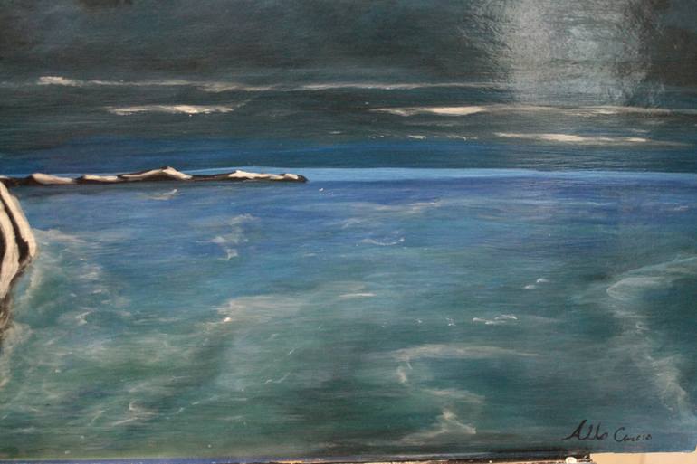 Original Color Field Painting Landscape Painting by Aldo Curcio