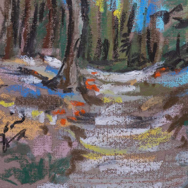 Original Abstract Landscape Painting by Ekaterina Kuzmina