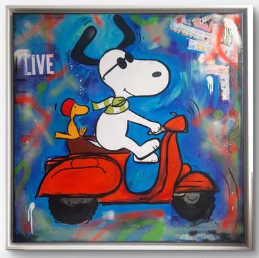 Original Pop Art Cartoon Mixed Media by Calla Art