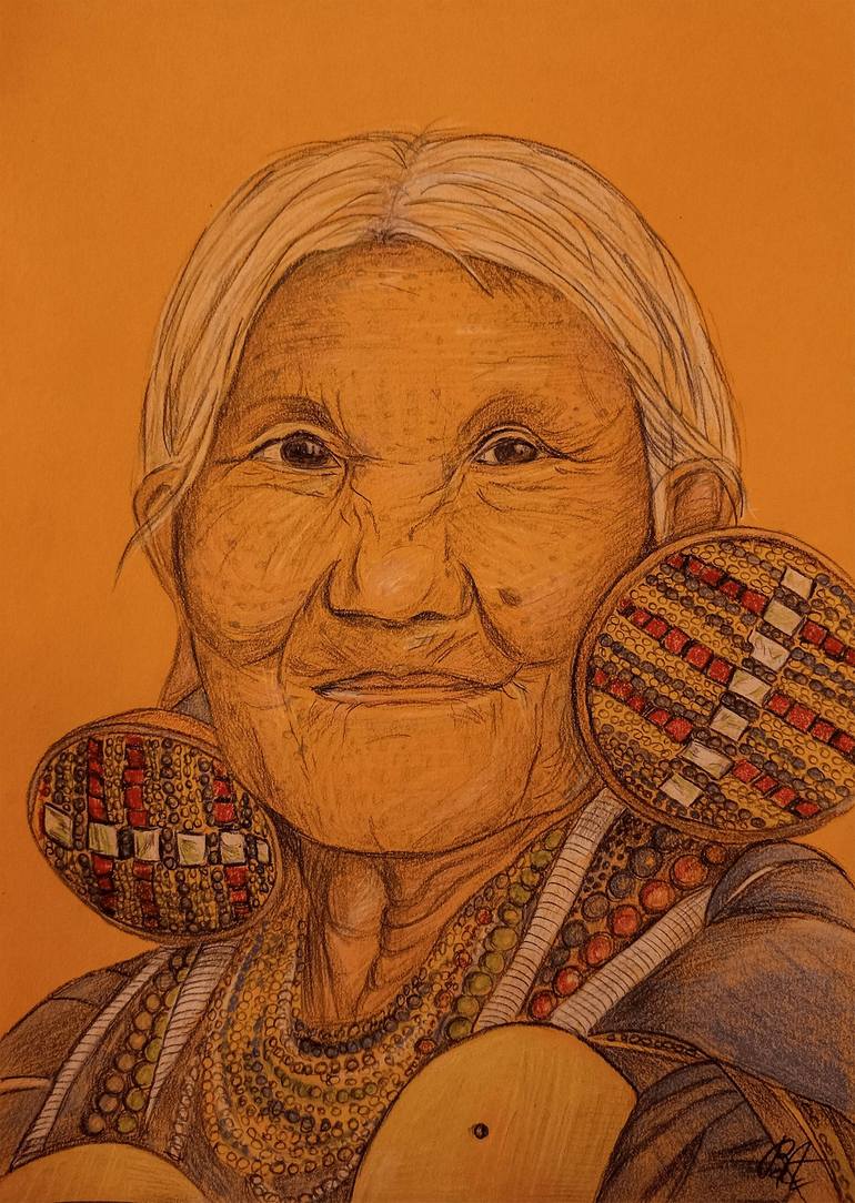 Myanmar Pa Oh Tribe (by Artist Nan Nan)