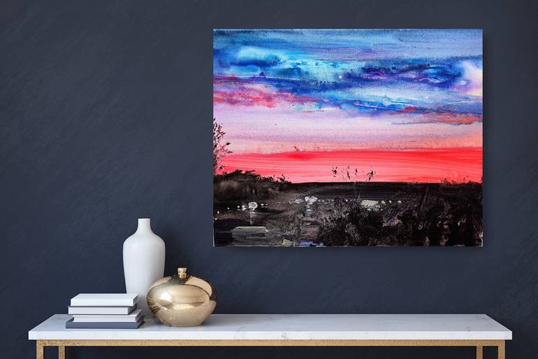 Original Contemporary Abstract Painting by Monica Leonardo 