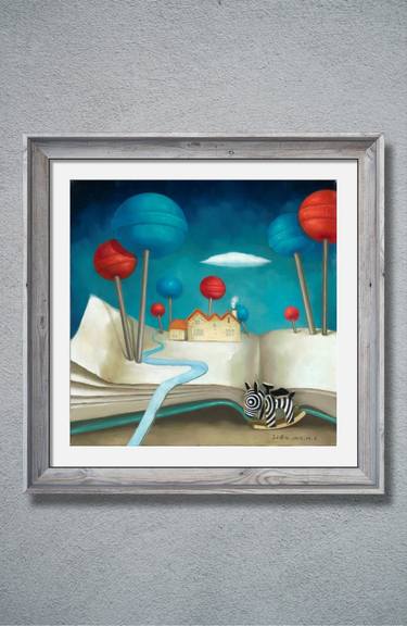 Original Contemporary Cartoon Paintings by Paul Lee