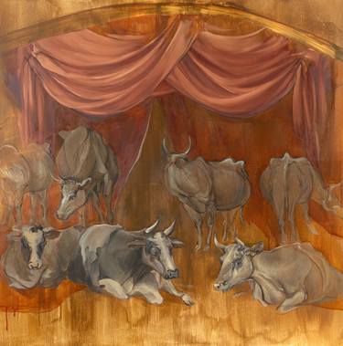 Original Contemporary Classical Mythology Paintings by Anna Kiparis