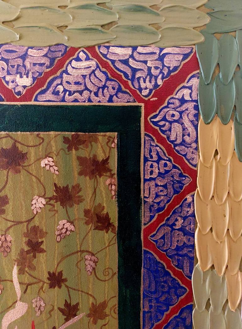Original Contemporary Calligraphy Painting by Saadya Batool