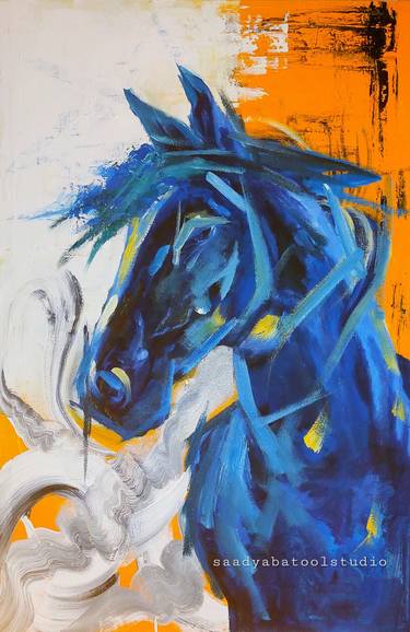 Original Post-impressionism Animal Painting by Saadya Batool