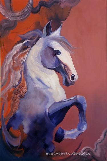 Original Abstract Animal Painting by Saadya Batool