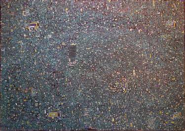 Original Abstract Expressionism Geometric Paintings by Waseem Sallam