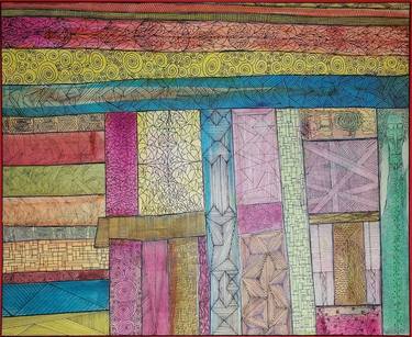 Original Abstract Expressionism Patterns Paintings by Waseem Sallam