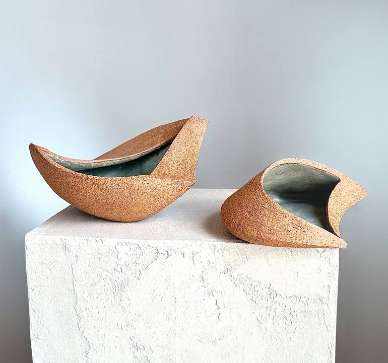 Original Abstract Expressionism Geometric Sculpture by Nadia Olefir