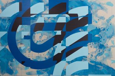 Original Algorithmic Abstract Paintings by Daniel Deluna