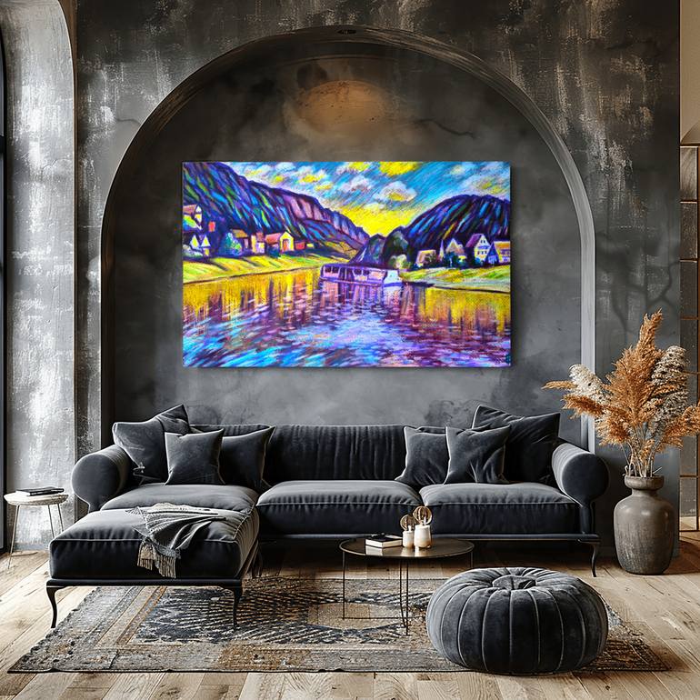 Original Impressionism Landscape Painting by Olga Bragina