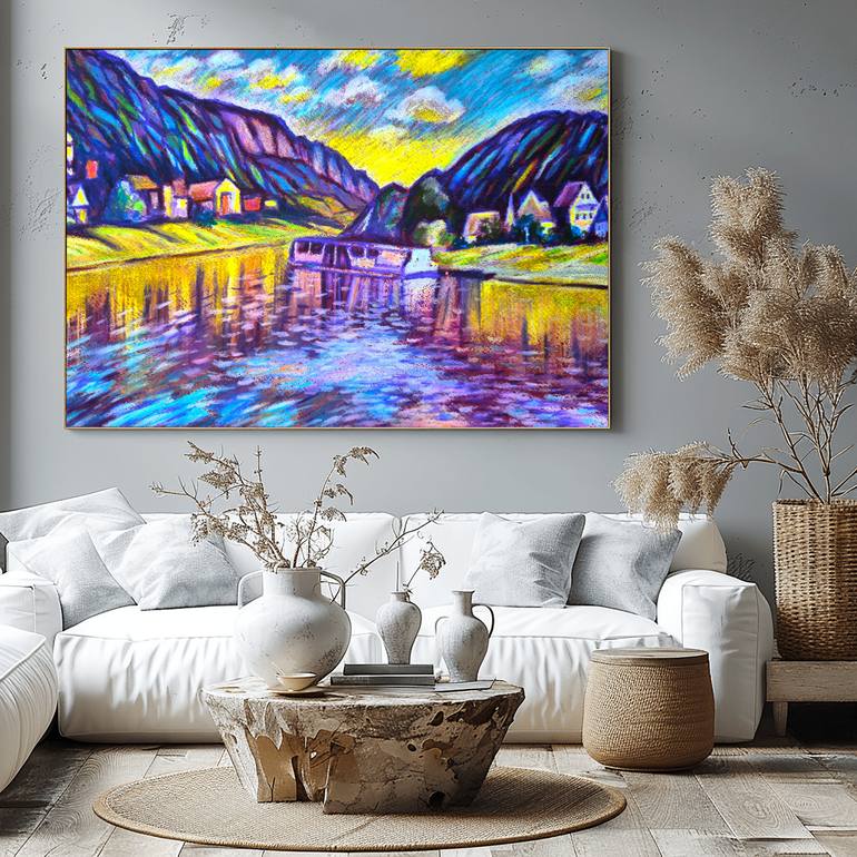 Original Impressionism Landscape Painting by Olga Bragina