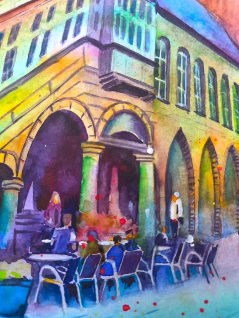 Original Impressionism Cities Painting by Olga Bragina