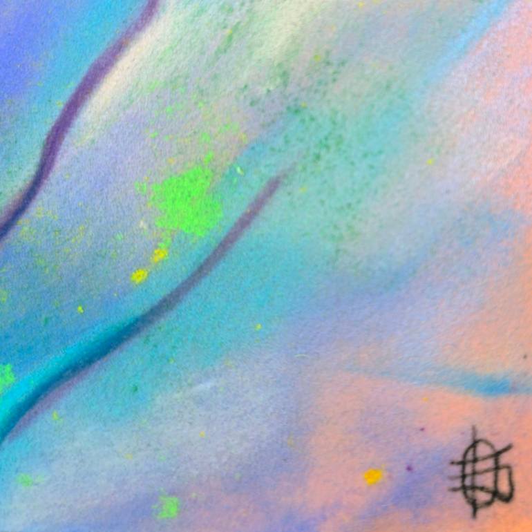 Original Impressionism Floral Drawing by Olga Bragina