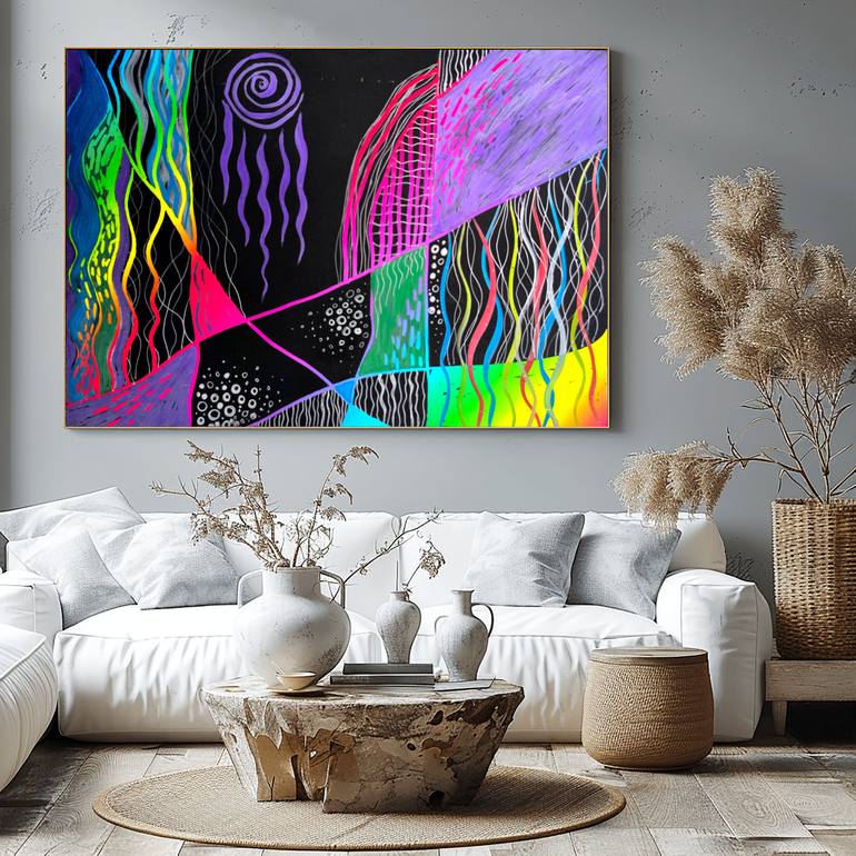 Original Expressionism Abstract Drawing by Olga Bragina