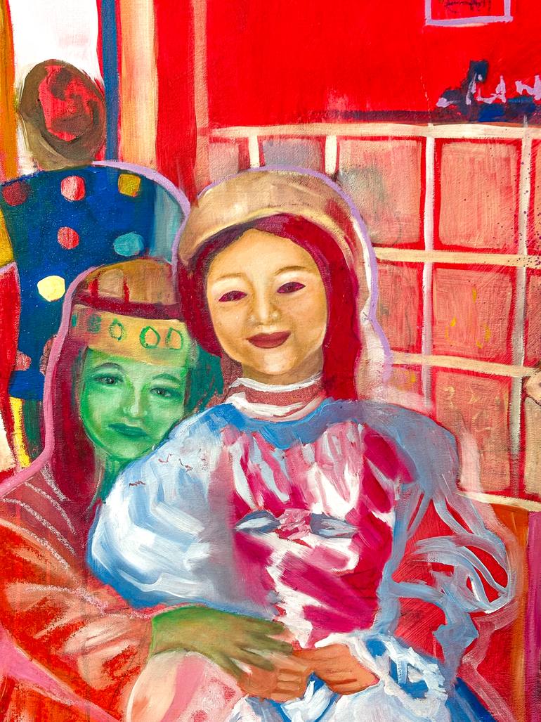 Original Figurative People Painting by Marina Cotugno