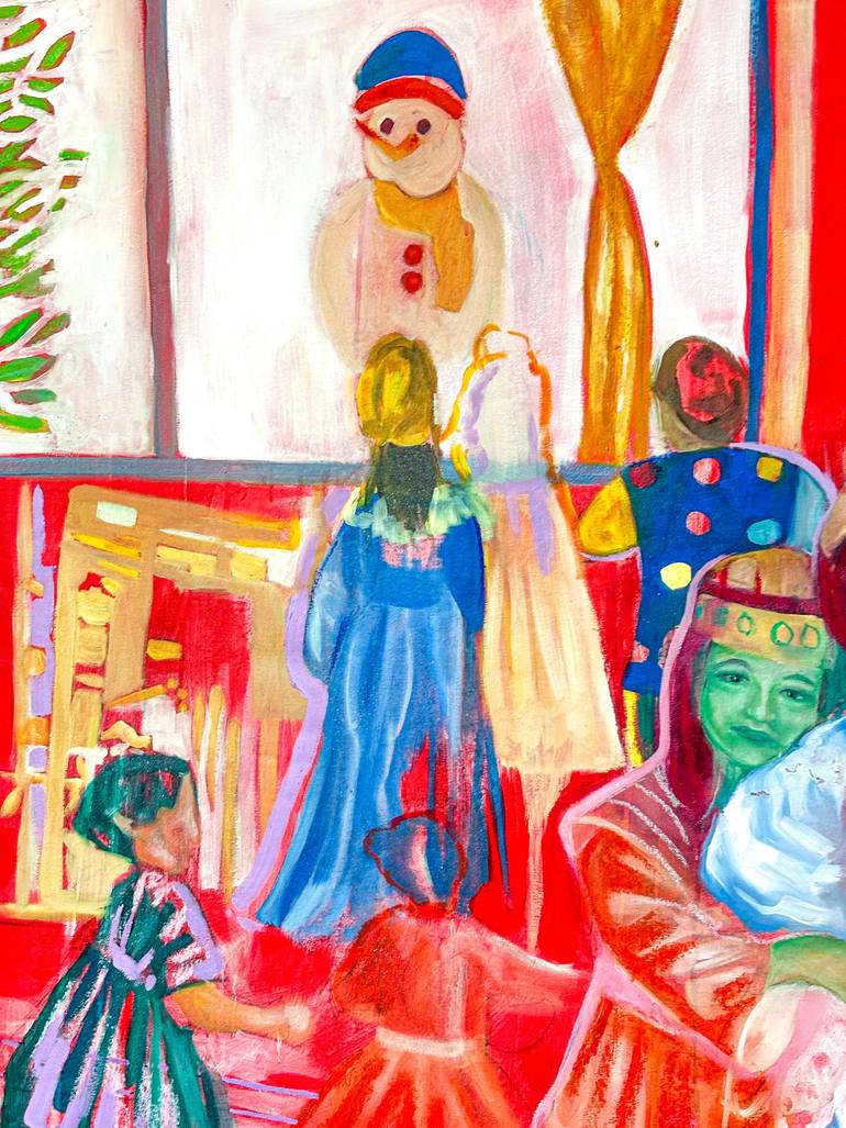 Original Figurative People Painting by Marina Cotugno