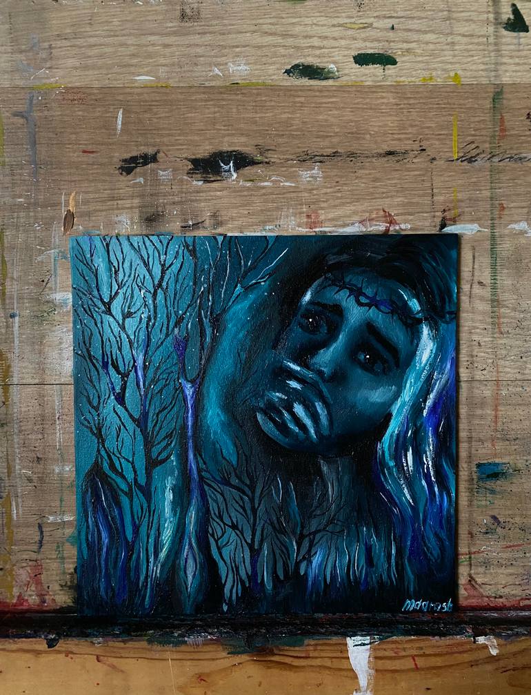 Original Expressionism People Painting by Maara Maiden
