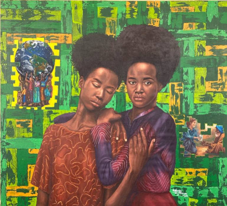Print of Abstract Women Paintings by Adebayo Taiwo