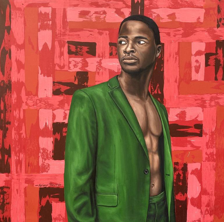 Print of Abstract Men Paintings by Adebayo Taiwo