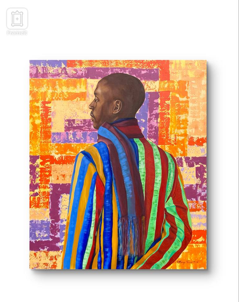 Original Figurative Men Painting by Adebayo Taiwo