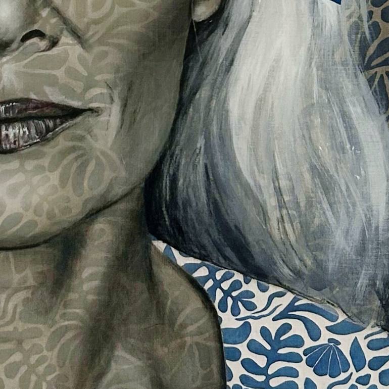Original Expressionism People Painting by Jeanette De Coninck