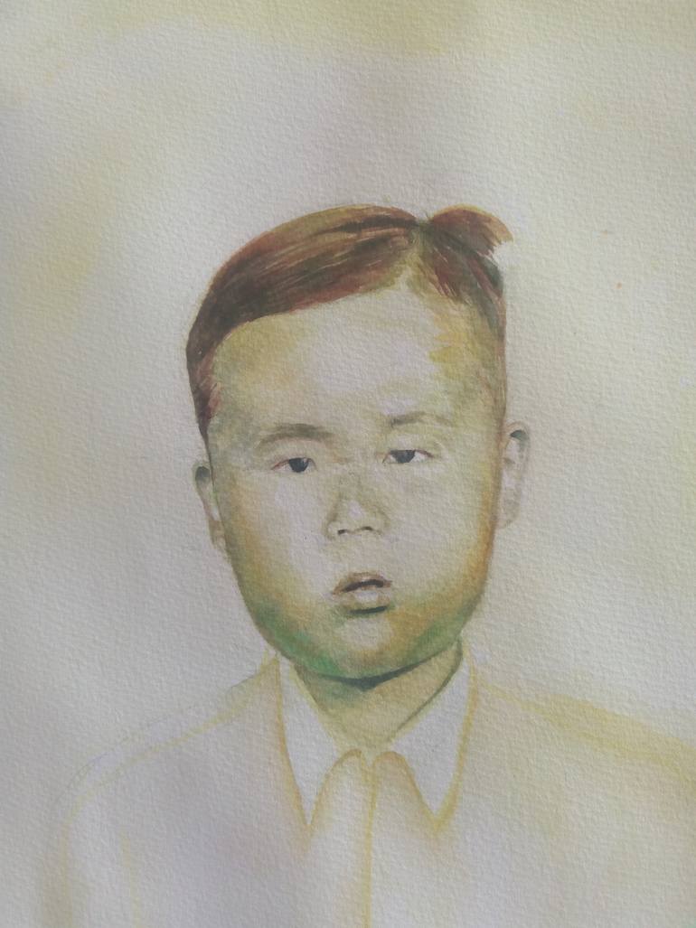 Original Figurative Children Painting by Frank Ys Yu