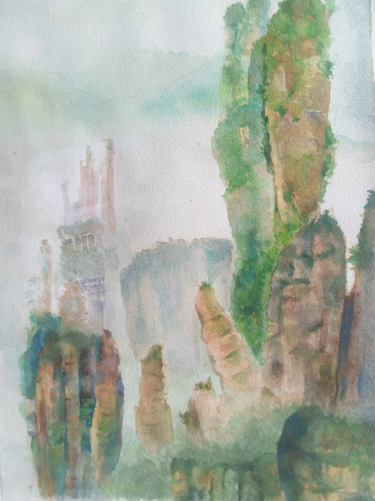 Original Realism Landscape Painting by Frank Ys Yu